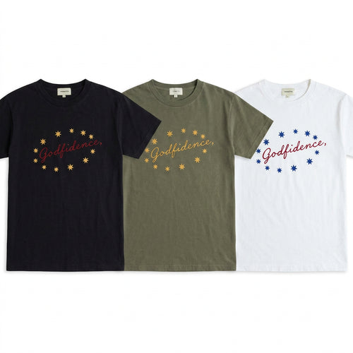 Godfidence Script Star Tee